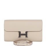 Hermes Constance Wallet To Go Craie Epsom Palladium Hardware - Thumbnail View 1