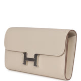 Hermes Constance Wallet To Go Craie Epsom Palladium Hardware - Thumbnail View 6