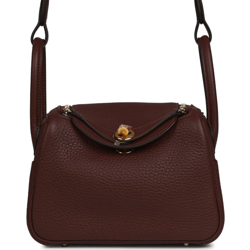 Hermes Mini Lindy II Terre Clemence Gold Hardware