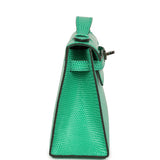 Hermes Kelly Pochette Menthe Varanus Niloticus Lizard Palladium Hardware - Thumbnail View 3