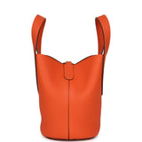Hermes In-The-Loop 18 Tangerine Clemence, Swift Palladium Hardware - Thumbnail View 2