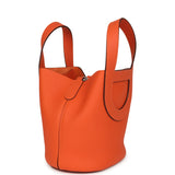 Hermes In-The-Loop 18 Tangerine Clemence, Swift Palladium Hardware - Thumbnail View 5