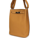 Pre-owned Hermes So Kelly 22 Natural Sable Togo Palladium Hardware - Thumbnail View 5