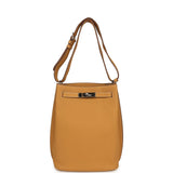 Pre-owned Hermes So Kelly 22 Natural Sable Togo Palladium Hardware - Thumbnail View 6