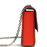 Hermes Mini Verrou 17 Capucine, Bleu Electric, Bleu Saphir Swift Palladium Hardware - Thumbnail View 3