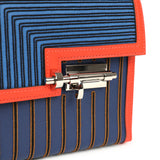 Hermes Mini Verrou 17 Capucine, Bleu Electric, Bleu Saphir Swift Palladium Hardware - Thumbnail View 8