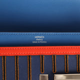 Hermes Mini Verrou 17 Capucine, Bleu Electric, Bleu Saphir Swift Palladium Hardware - Thumbnail View 9