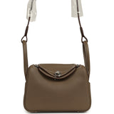 Hermes Mini Lindy II Etoupe Clemence Palladium Hardware - Thumbnail View 1