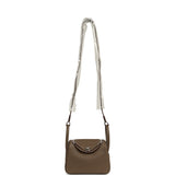 Hermes Mini Lindy II Etoupe Clemence Palladium Hardware - Thumbnail View 6