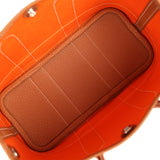 Hermes Garden Party Neo 23 Feu Toile Officier, Gold Negonda Palladium Hardware - Thumbnail View 7