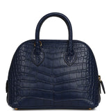 Hermes 1923 Bolide Mini Bleu Saphir Matte Alligator Gold Hardware - Thumbnail View 4