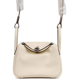Hermes Mini Lindy Nata Verso Swift Palladium Hardware - Thumbnail View 1