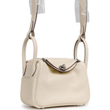 Hermes Mini Lindy Nata Verso Swift Palladium Hardware - Thumbnail View 2