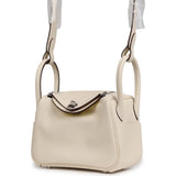 Hermes Mini Lindy Nata Verso Swift Palladium Hardware - Thumbnail View 5