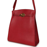 Vintage Hermes Kelly Sport 29 GM Rouge Vif Courchevel Gold Hardware - Thumbnail View 5