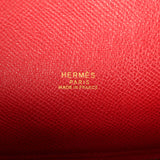 Vintage Hermes Kelly Sport 29 GM Rouge Vif Courchevel Gold Hardware - Thumbnail View 9