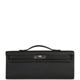 Hermes Kelly Cut Black Swift Palladium Hardware - Thumbnail View 1