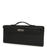 Hermes Kelly Cut Black Swift Palladium Hardware - Thumbnail View 6