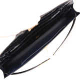 Hermes Kelly Cut Bleu Marine Shiny Niloticus Crocodile Gold Hardware - Thumbnail View 8
