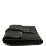 Pre-owned Hermes Jige Duo Clutch Touch Black Swift, Varanus Niloticus Lizard Touch Palladium Hardware - Thumbnail View 5
