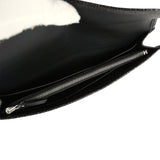 Pre-owned Hermes Jige Duo Clutch Touch Black Swift, Varanus Niloticus Lizard Touch Palladium Hardware - Thumbnail View 9