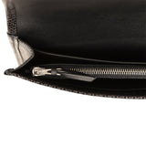 Pre-owned Hermes Jige Duo Clutch Touch Black Swift, Varanus Niloticus Lizard Touch Palladium Hardware - Thumbnail View 10