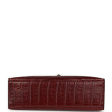 Pre-owned Hermes Kelly Pochette Rouge H Matte Alligator Mississippiensis Permabrass Hardware - Thumbnail View 6