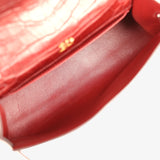 Pre-owned Hermes Kelly Pochette Rouge H Matte Alligator Mississippiensis Permabrass Hardware - Thumbnail View 7