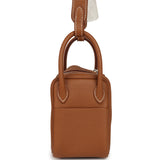 Hermes Mini Lindy II Gold Clemence Palladium Hardware - Thumbnail View 3