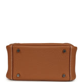 Hermes Mini Lindy II Gold Clemence Palladium Hardware - Thumbnail View 7
