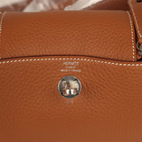 Hermes Mini Lindy II Gold Clemence Palladium Hardware - Thumbnail View 8