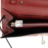 Hermes Kelly Wallet To Go Rouge H Epsom Palladium Hardware - Thumbnail View 8