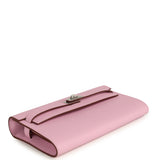 Hermes Kelly Wallet To Go Mauve Sylvestre Epsom Palladium Hardware - Thumbnail View 5