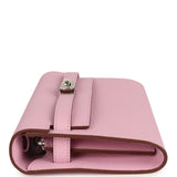 Hermes Kelly Wallet To Go Mauve Sylvestre Epsom Palladium Hardware - Thumbnail View 3