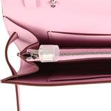 Hermes Kelly Wallet To Go Mauve Sylvestre Epsom Palladium Hardware - Thumbnail View 8