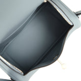 Hermes Mini Lindy II Bleu Lin Swift Palladium Hardware - Thumbnail View 9