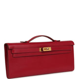 Pre-owned Hermes Kelly Cut Rubis Tadelakt Gold Hardware - Thumbnail View 2