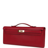 Pre-owned Hermes Kelly Cut Rubis Tadelakt Gold Hardware - Thumbnail View 6
