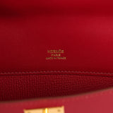 Pre-owned Hermes Kelly Cut Rubis Tadelakt Gold Hardware - Thumbnail View 7