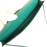 Pre-owned Hermes Kelly Cut Malachite Epsom Gold Hardware - Thumbnail View 8