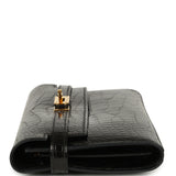 Pre-owned Hermes Kelly Long Wallet Black Shiny Alligator Gold Hardware - Thumbnail View 4