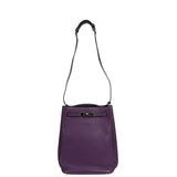 Pre-owned Hermes So Kelly 22 Ultraviolet Verso Clemence Palladium Hardware - Thumbnail View 7