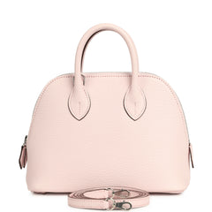 Hermes Mini 1923 Bolide Rose Darling Chevre Mysore Palladium Hardware