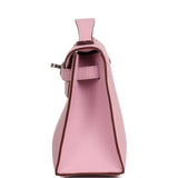 Hermes Kelly Pochette Mauve Sylvestre Swift Palladium Hardware - Thumbnail View 3