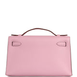 Hermes Kelly Pochette Mauve Sylvestre Swift Palladium Hardware - Thumbnail View 4
