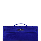 Pre-owned Hermes Kelly Cut Bleu Electric Doblis Palladium Hardware - Thumbnail View 1