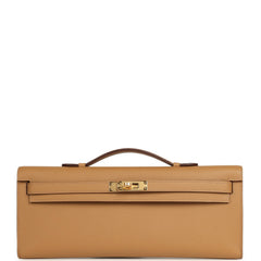 Hermes Kelly Cut Biscuit Epsom Gold Hardware