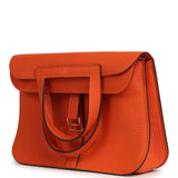 Hermes Halzan 25 Feu Clemence Gold Hardware - Thumbnail View 5