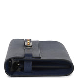 Hermes Kelly Wallet To Go Bleu Saphir Chevre Chamkila Electrum Hardware - Thumbnail View 4