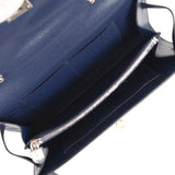 Hermes Kelly Wallet To Go Bleu Saphir Chevre Chamkila Electrum Hardware - Thumbnail View 9